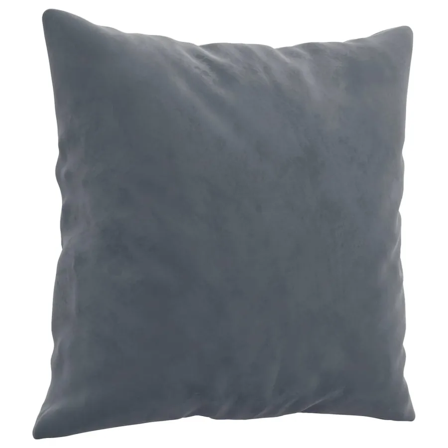 Ensemble de canapés 4 pcs avec coussins gris foncé velours - 7