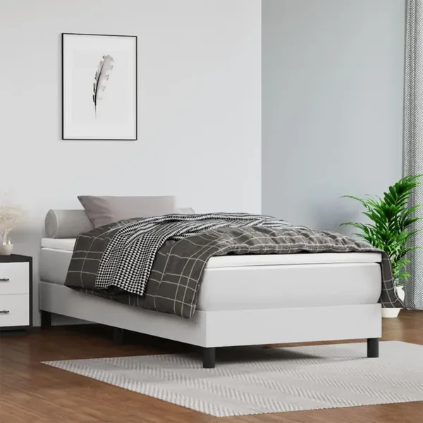 Matelas de lit à ressorts ensachés fermeté moyenne blanc 120x190x20 cm