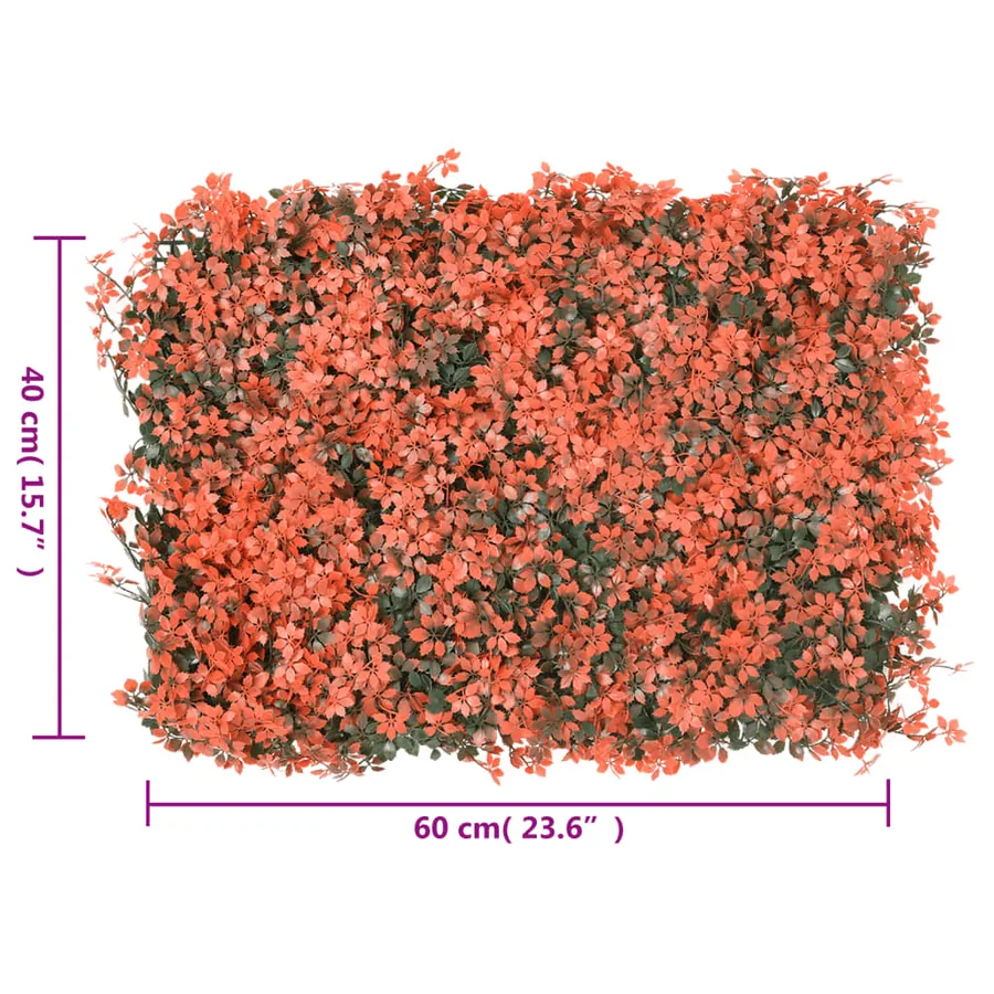 Clôture feuilles d’érable artificielle 24 pcs 40x60 cm - 8