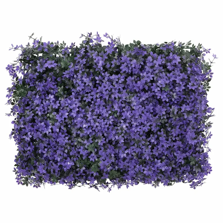Clôture à feuilles artificielles 24 pcs violet 40x60 cm - 2