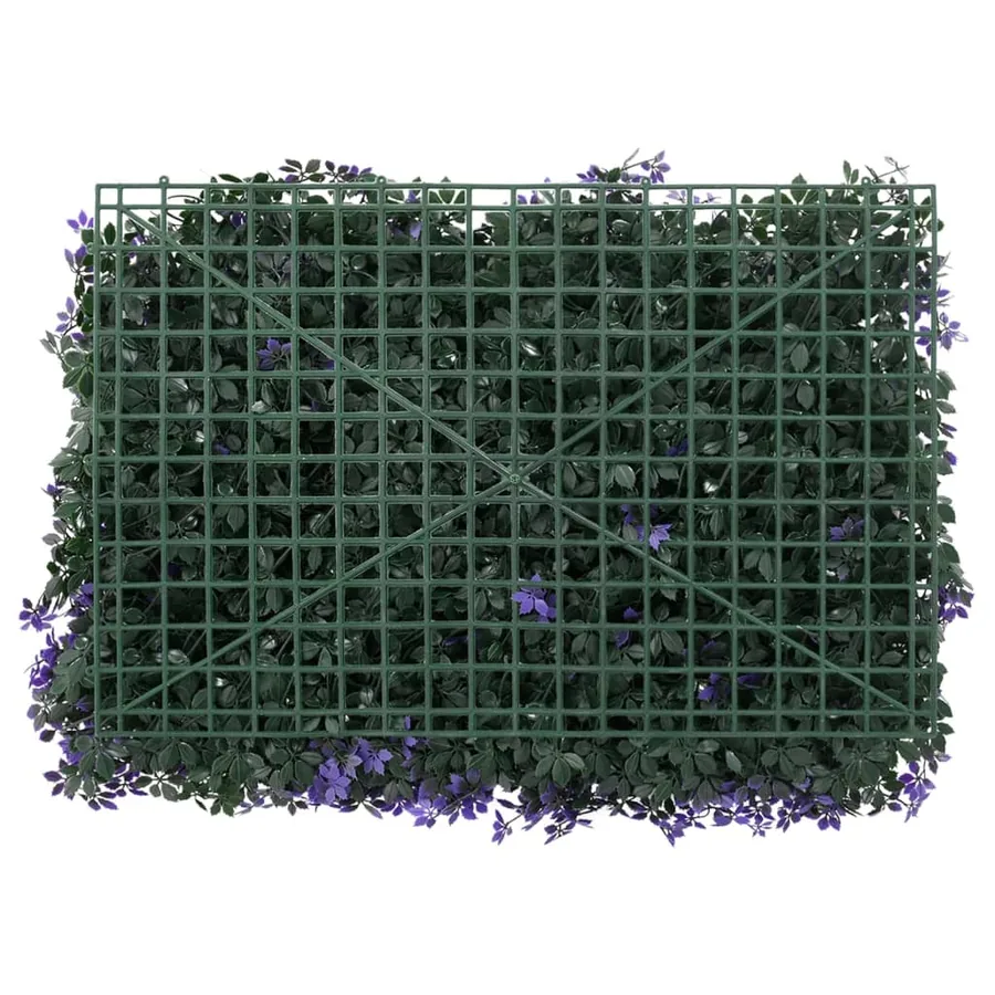 Clôture à feuilles artificielles 24 pcs violet 40x60 cm - 4