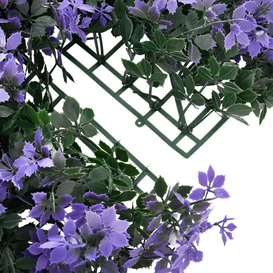 Clôture à feuilles artificielles 24 pcs violet 40x60 cm - 5