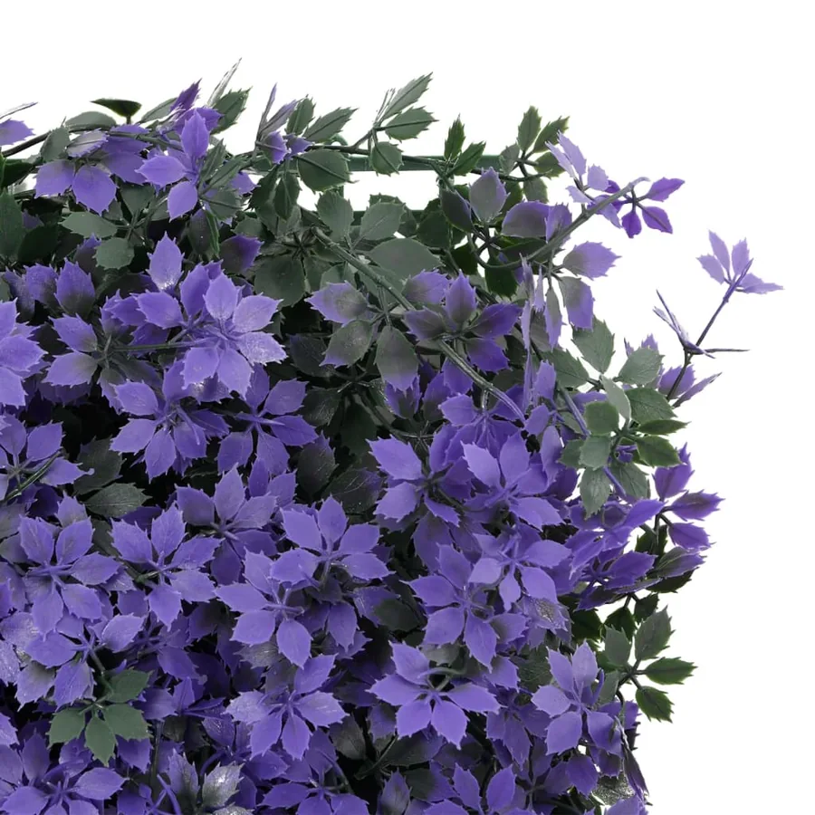 Clôture à feuilles artificielles 24 pcs violet 40x60 cm - 6