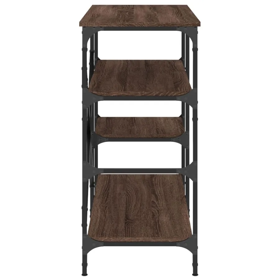 Support de boulanger chêne marron bois d’ingénierie et métal - 5
