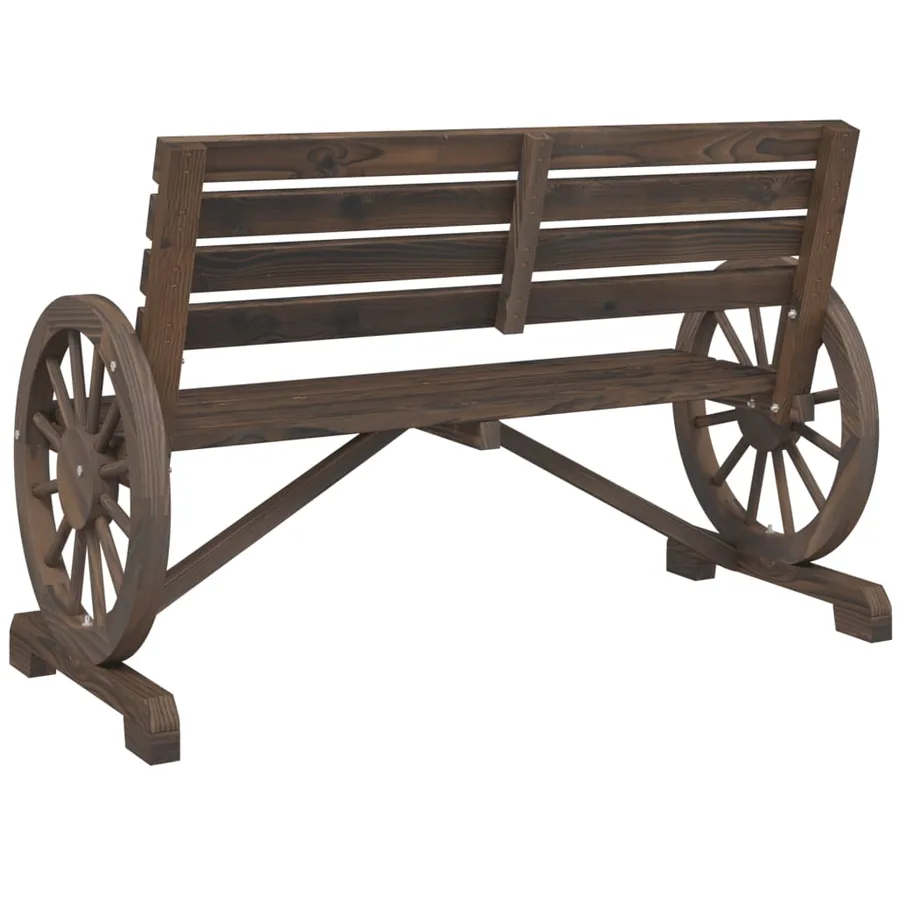 Banc de jardin 2 places bois de sapin massif - 6