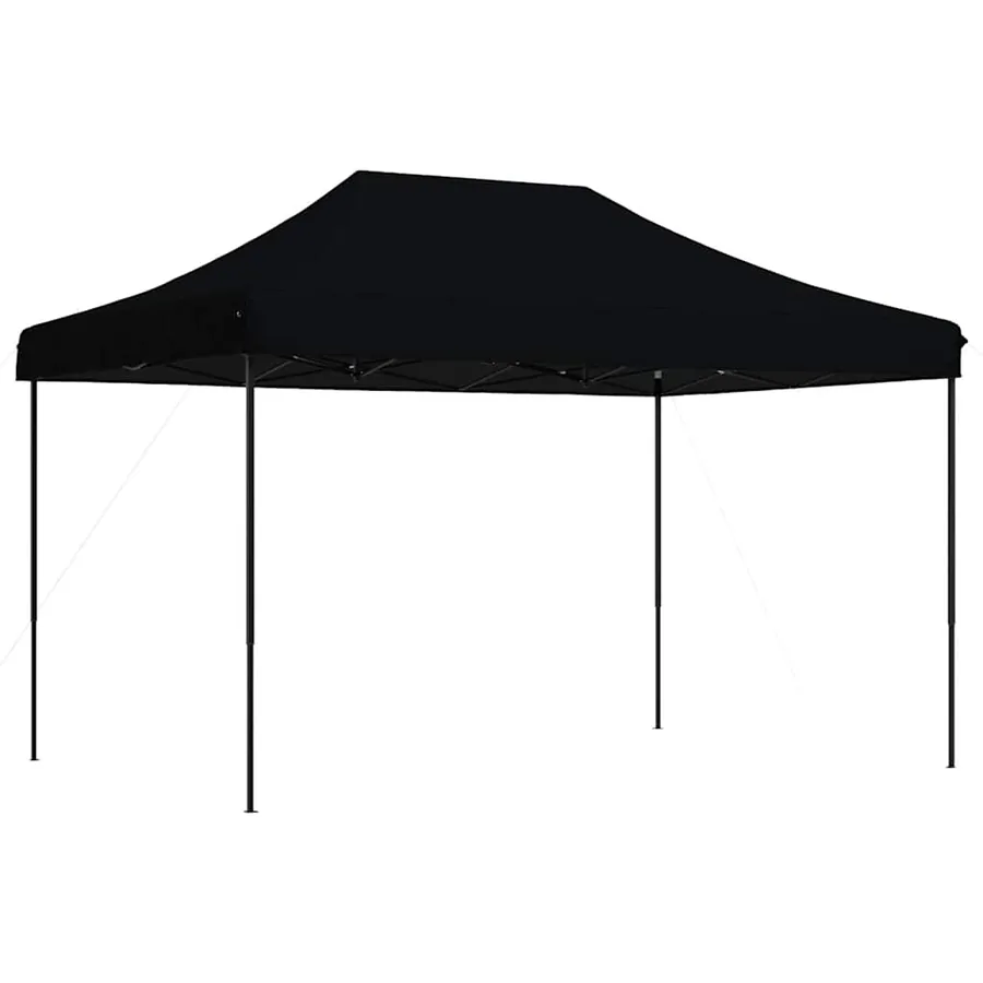 Tente de réception pliable escamotable noir 410x279x315 cm - 2