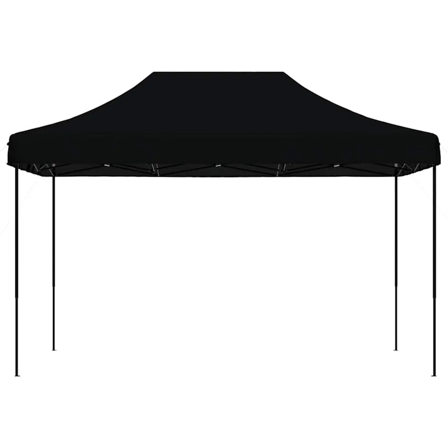 Tente de réception pliable escamotable noir 410x279x315 cm - 3