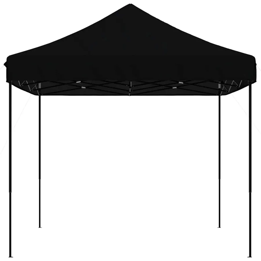 Tente de réception pliable escamotable noir 410x279x315 cm - 4