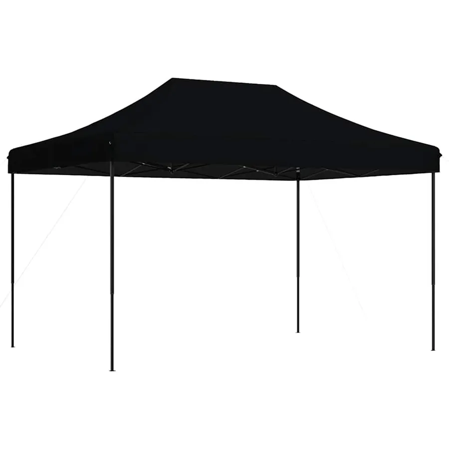 Tente de réception pliable escamotable noir 410x279x315 cm - 5