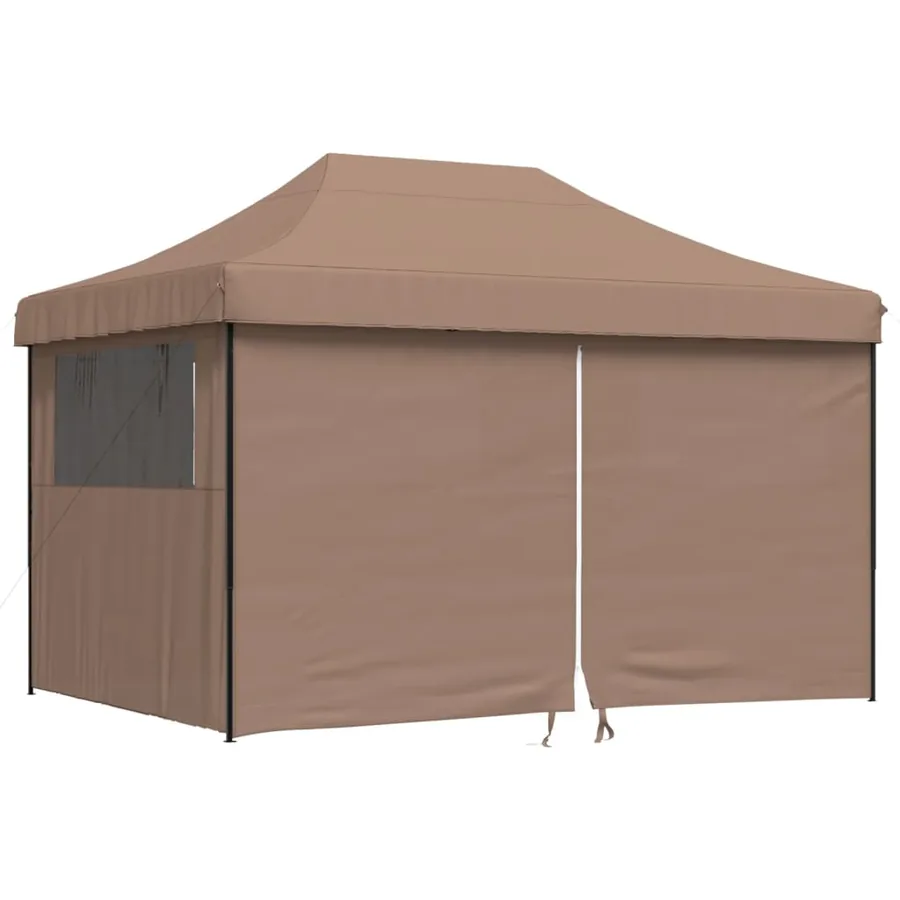 Tente de réception pliable escamotable avec 4 parois latérales - 2