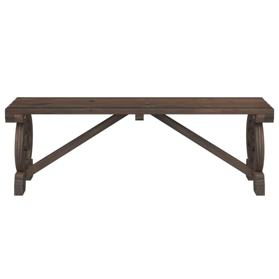 Banc de jardin 115 cm bois de sapin massif - 4