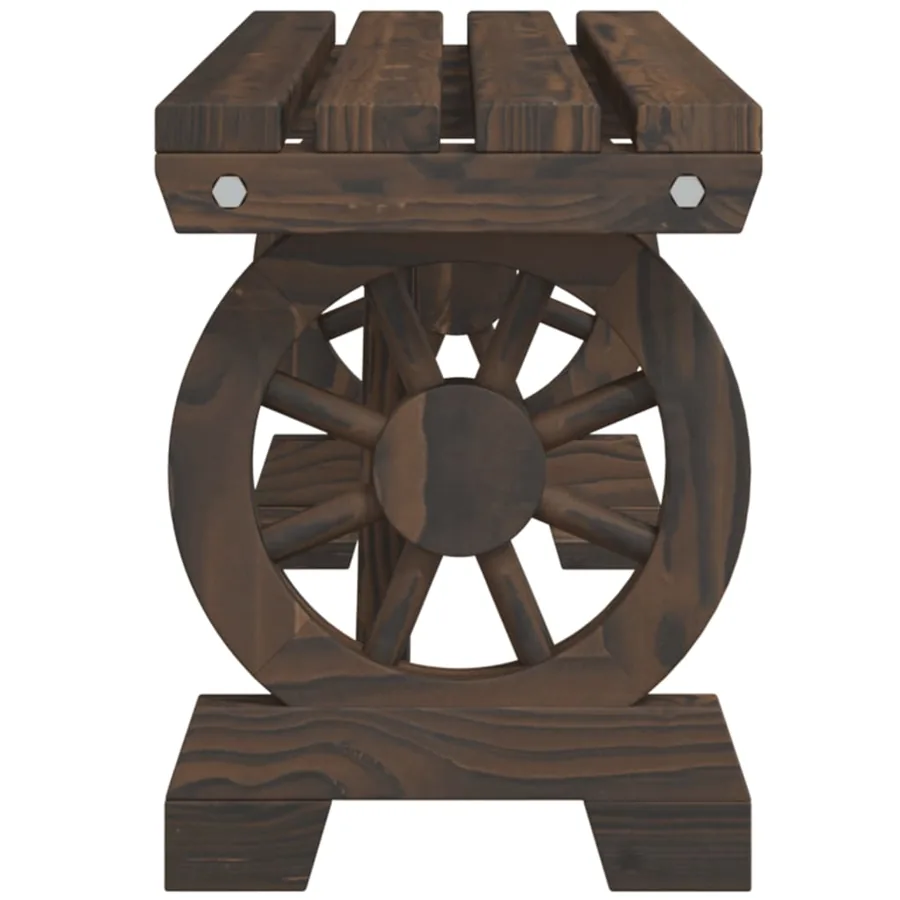 Banc de jardin 115 cm bois de sapin massif - 5