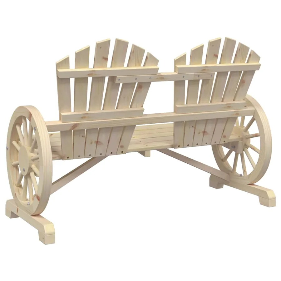 Chaise de jardin Adirondack 2 places bois de sapin massif - 6