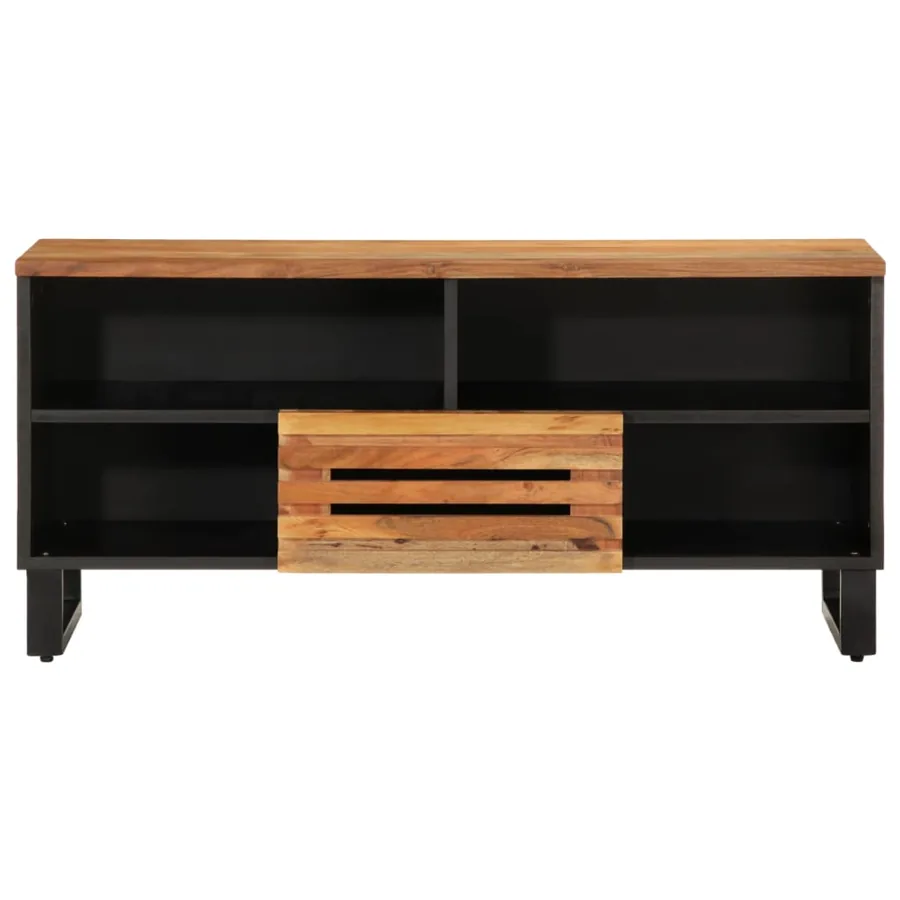 Meuble TV 100x34x46 cm bois d'acacia massif - 2