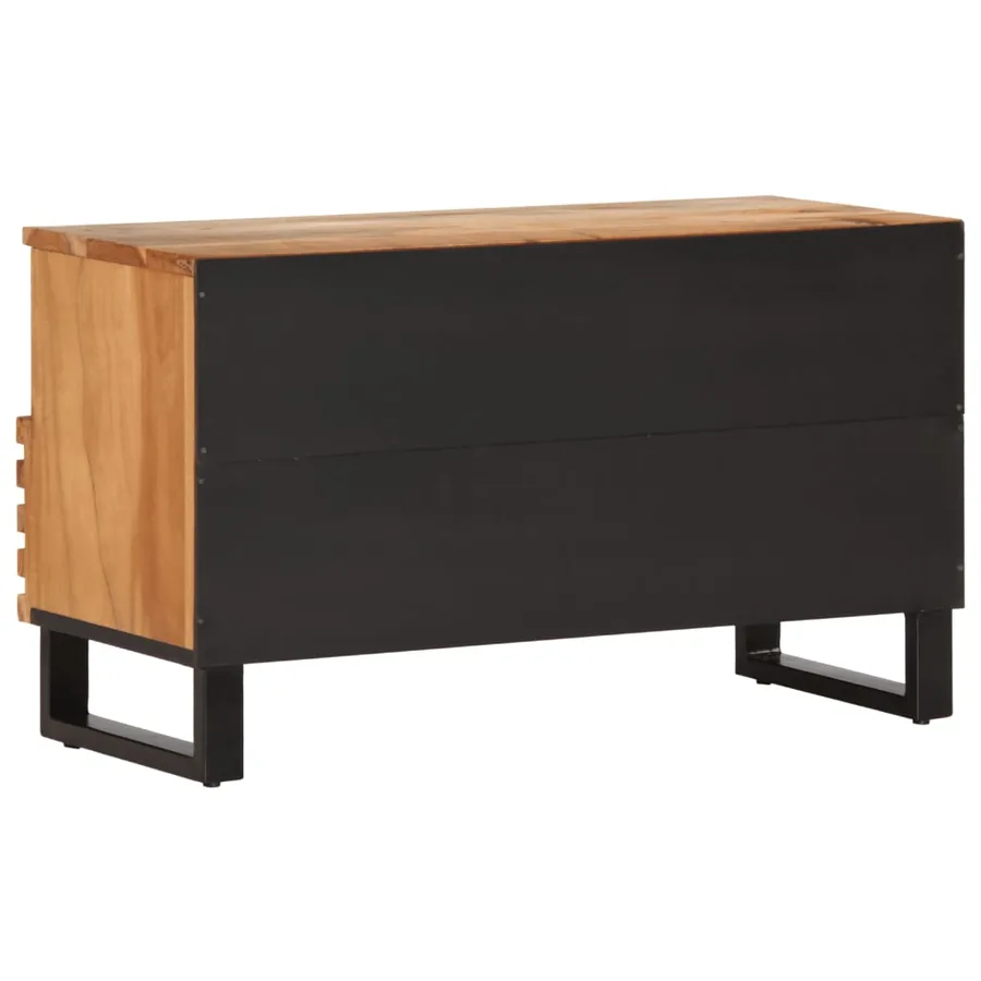 Meuble TV 80x34x46 cm bois d'acacia massif - 5