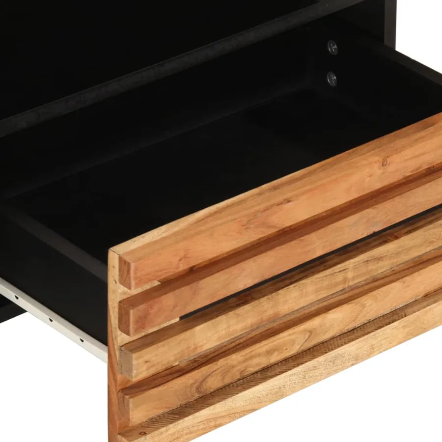 Meuble TV 80x34x46 cm bois d'acacia massif - 6