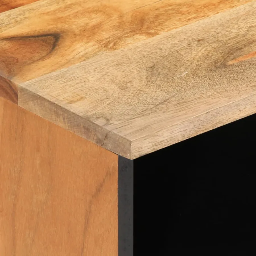 Meuble TV 80x34x46 cm bois d'acacia massif - 9