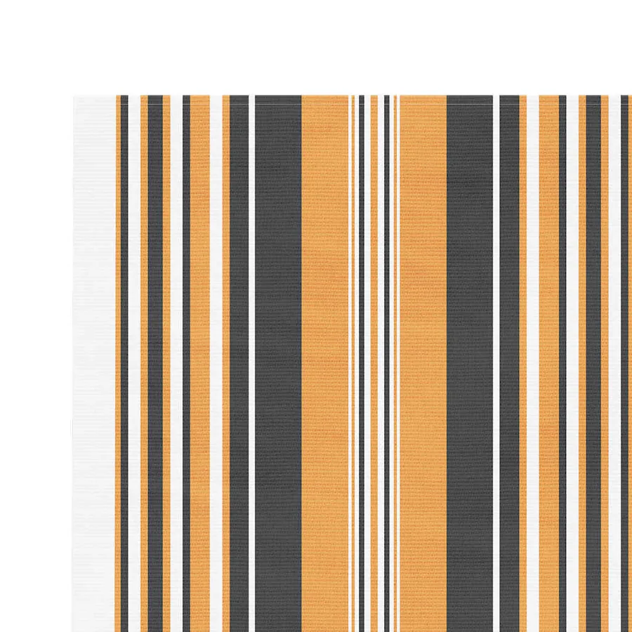 Tissu de remplacement pour auvent orange et noir 4x3,5 m polyester - 4