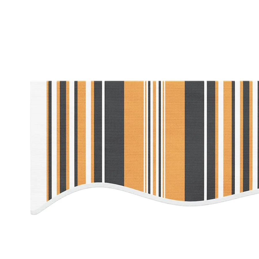 Tissu de remplacement pour auvent orange et noir 4x3,5 m polyester - 5