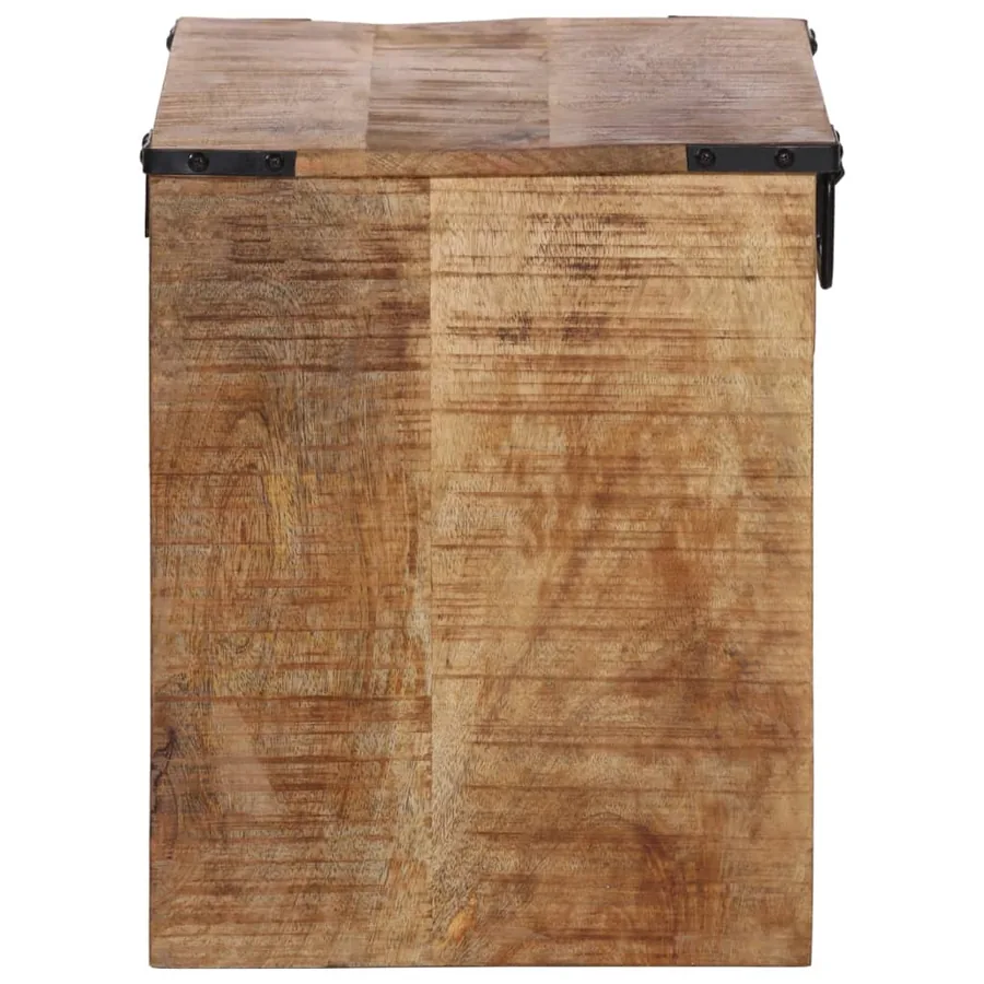 Table de chevet 40x30x37 cm bois de manguier massif - 4