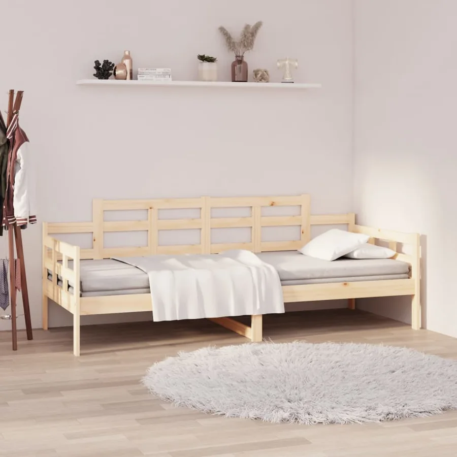 Lit de jour sans matelas bois de pin massif 80x200 cm