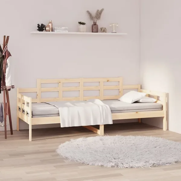 Lit de jour sans matelas bois de pin massif 80x200 cm
