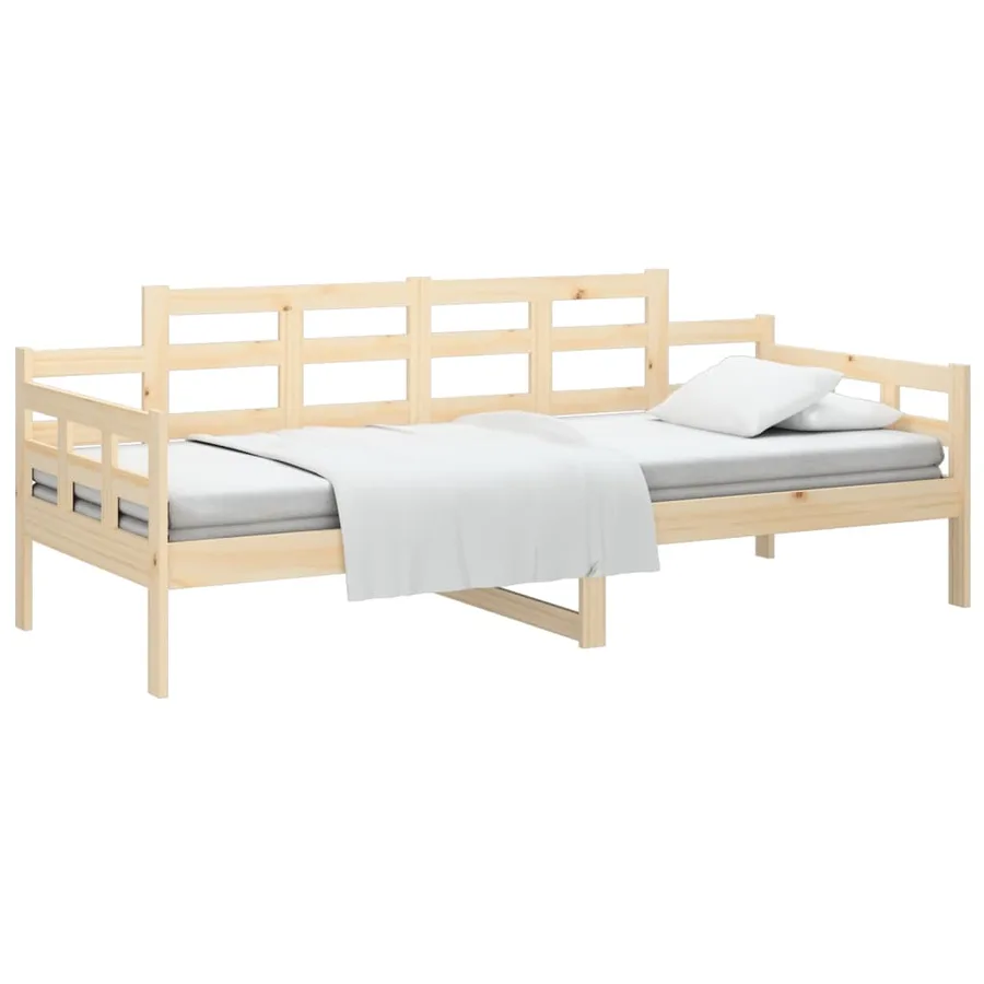 Lit de jour sans matelas bois de pin massif 80x200 cm - 3