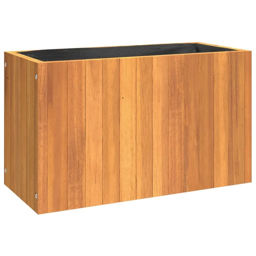 Jardinière 59x27,5x35 cm bois massif d'acacia - 2