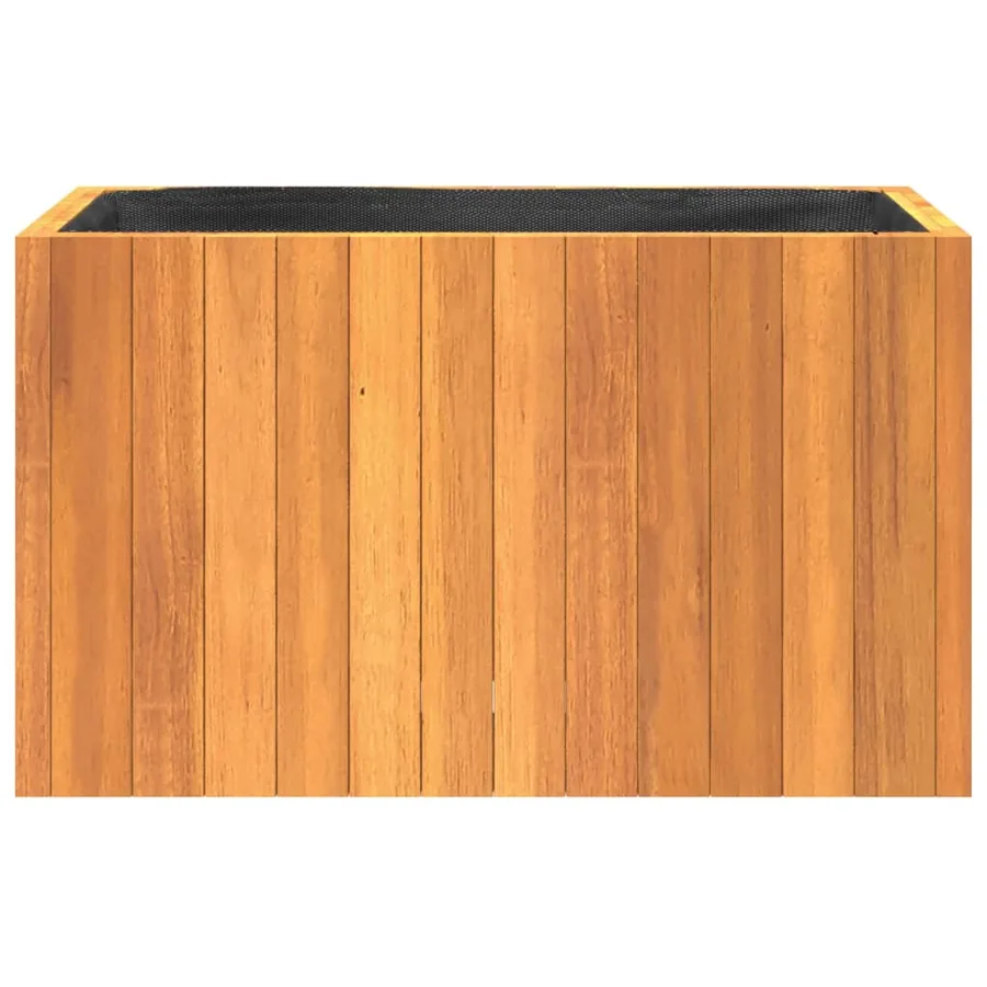 Jardinière 59x27,5x35 cm bois massif d'acacia - 5