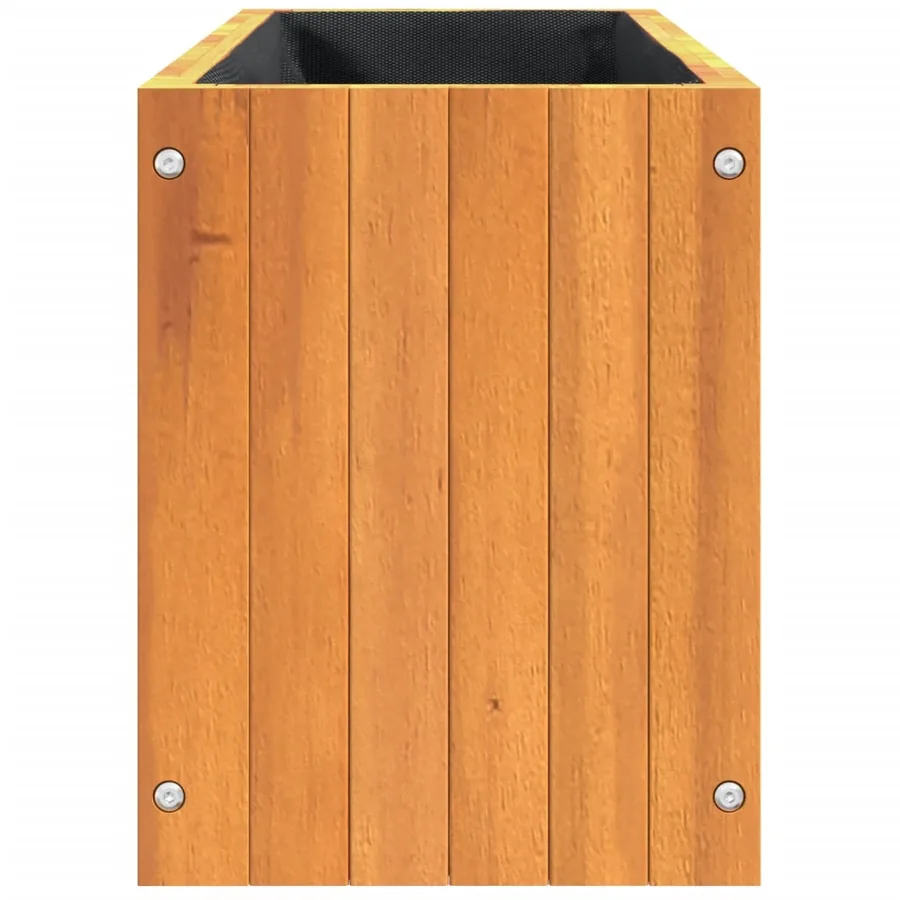 Jardinière 59x27,5x35 cm bois massif d'acacia - 6