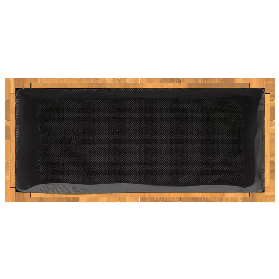 Jardinière 59x27,5x35 cm bois massif d'acacia - 8