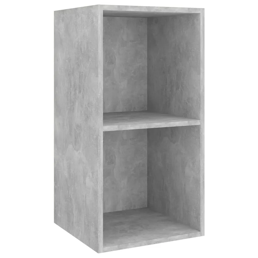 Meubles TV muraux 4 pcs Gris béton Bois d'ingénierie - 4