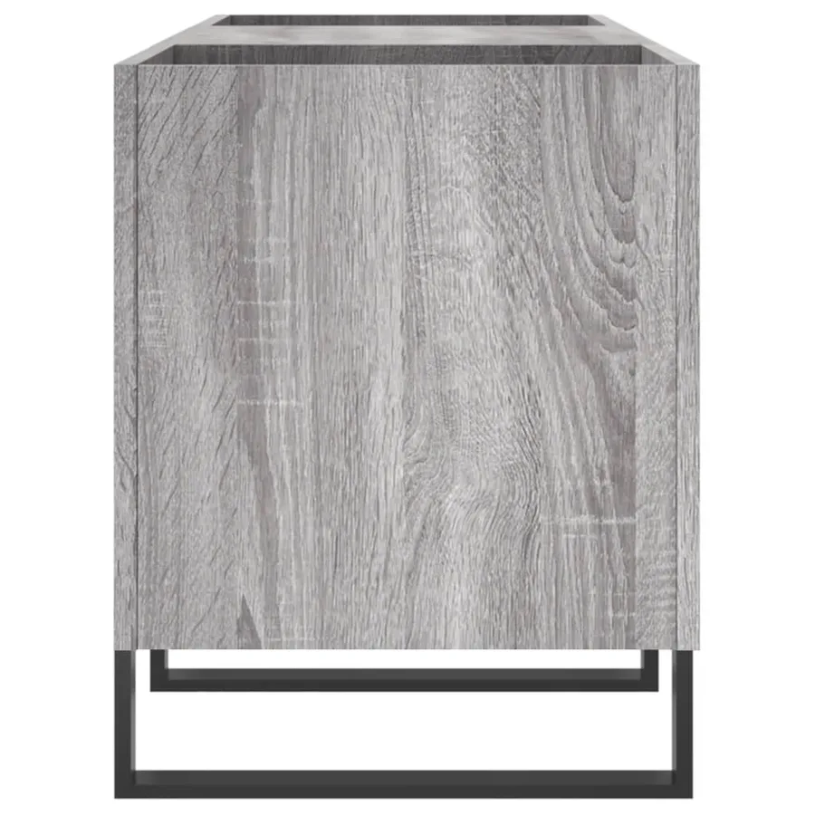 Armoire à disques sonoma gris 121x38x48 cm bois d'ingénierie - 5