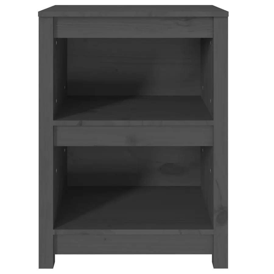 Bibliothèque Gris 50x35x68 cm Bois de pin massif - 5