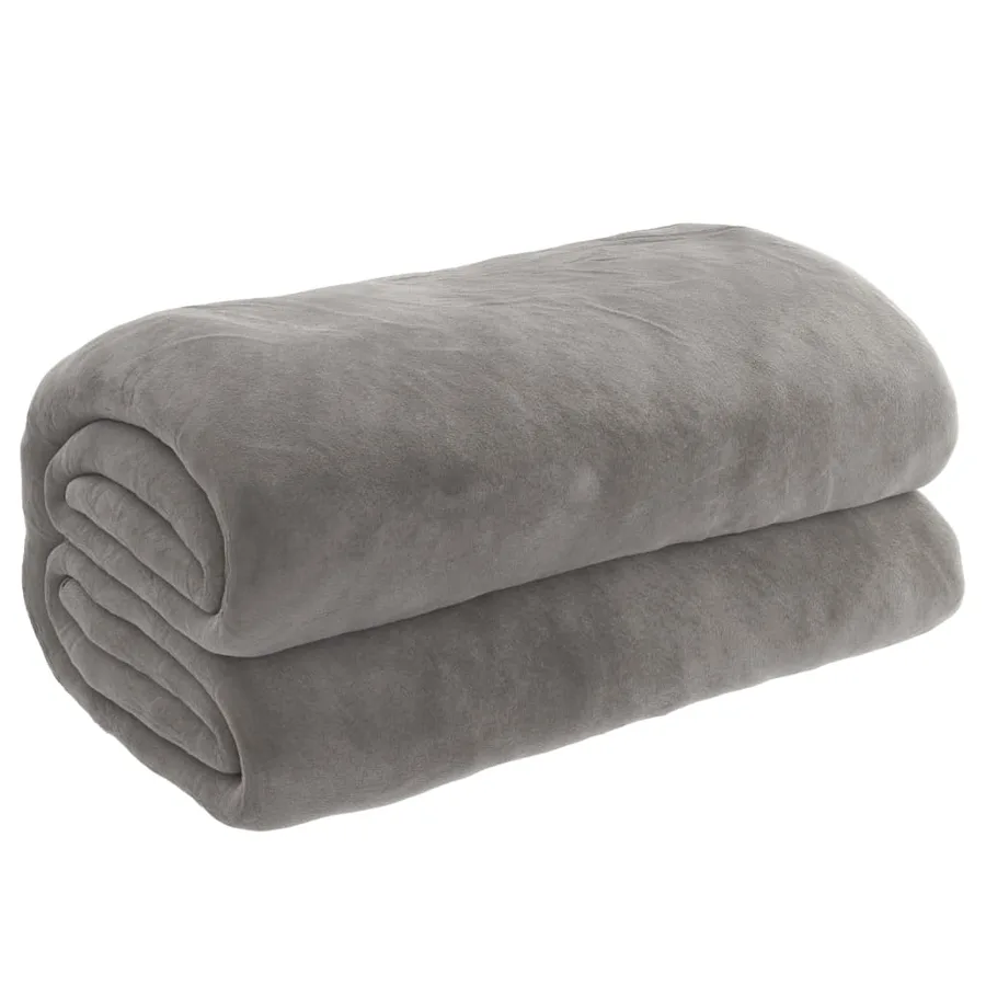 Couverture lestée avec housse Gris 200x220 cm 9 kg Tissu - 2
