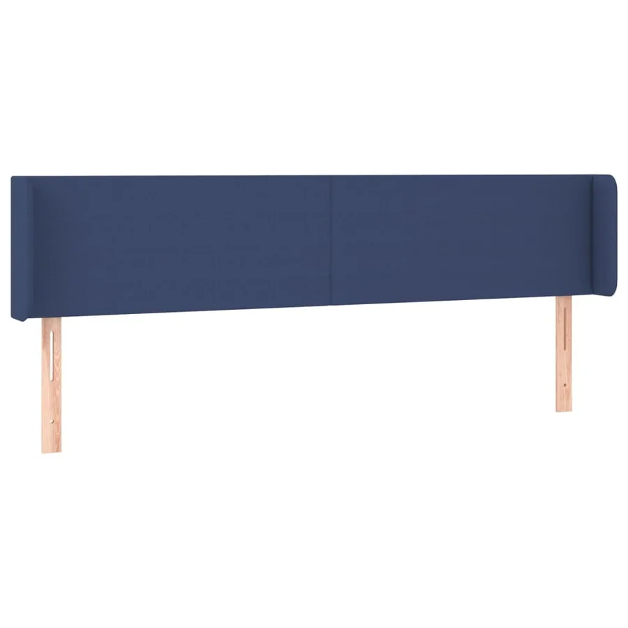 Tête de lit à LED Bleu 163x16x78/88 cm Tissu - 3