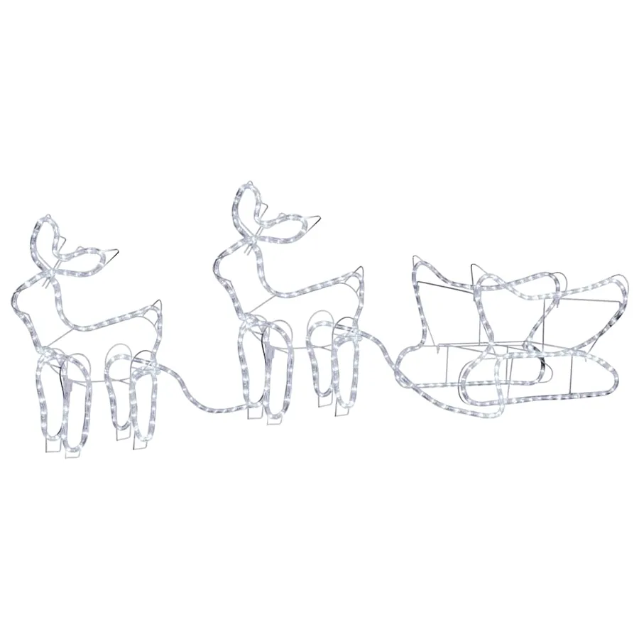 Décoration de Noël d'extérieur Renne et traîneau 576 LED - 7