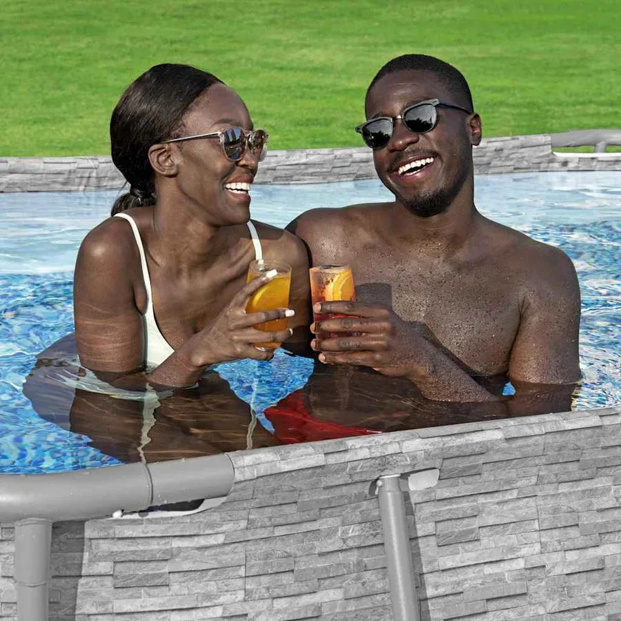 Bestway Ensemble de piscine Power Steel 427x250x100 cm - 5
