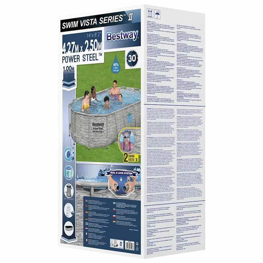 Bestway Ensemble de piscine Power Steel 427x250x100 cm - 9