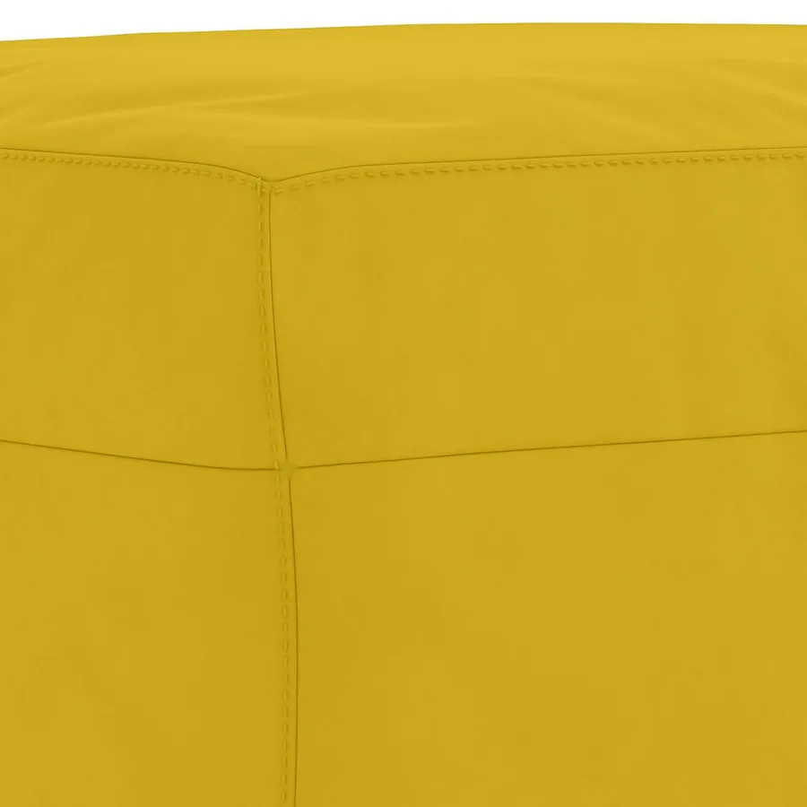Ensemble de canapés 4 pcs avec coussins Jaune Velours - 8