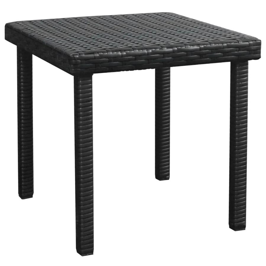 Chaise longue avec coussin et table Résine tressée Marron - 19