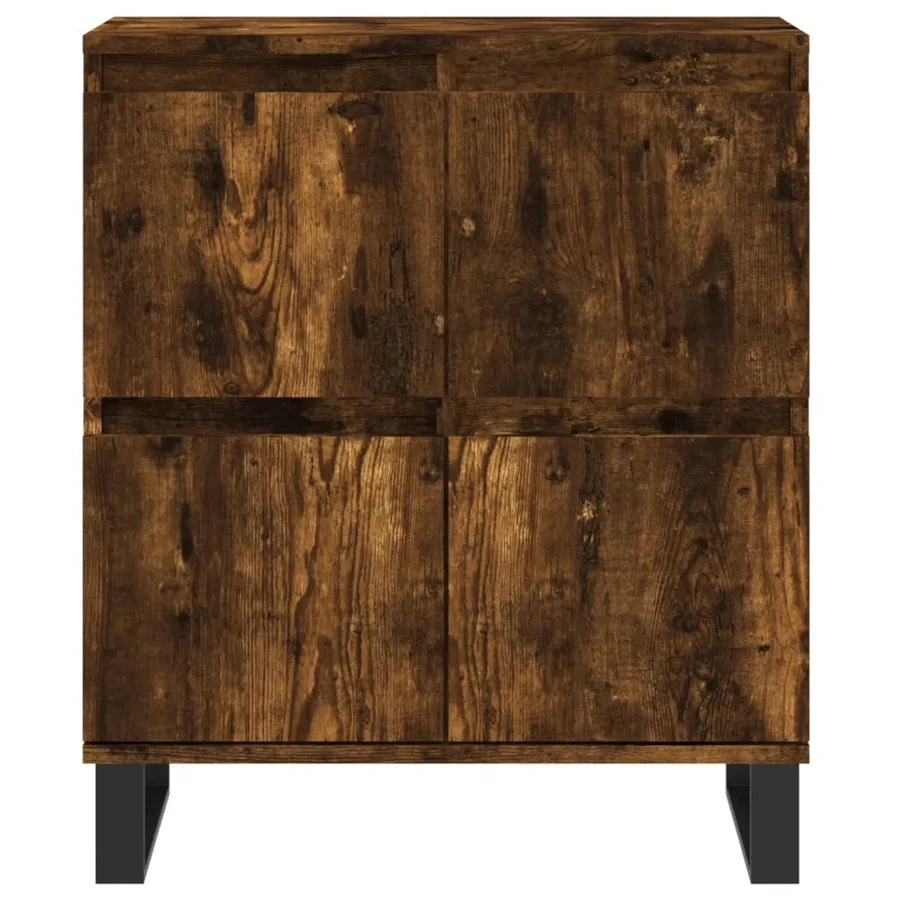 Buffet Chêne fumé 60x35x70 cm Bois d'ingénierie - 5