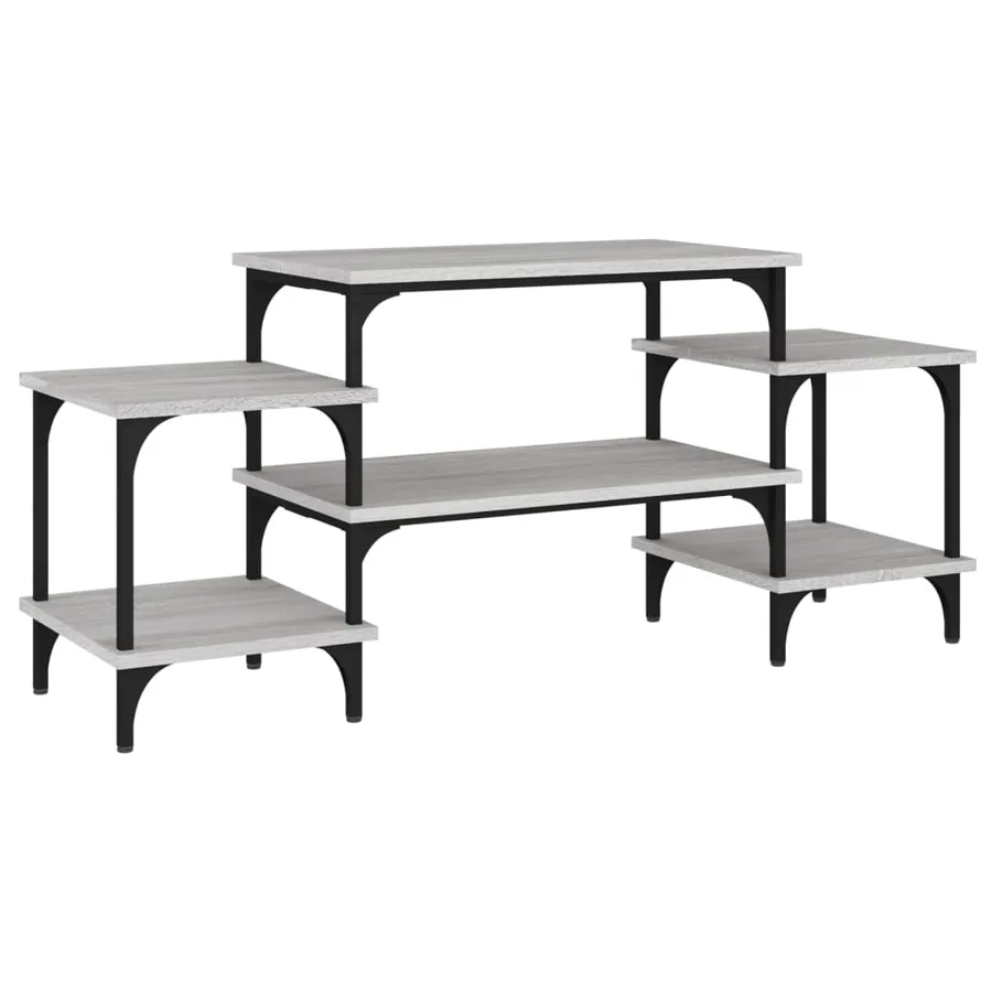 Meuble TV Sonoma gris 117x35x52 cm Bois d'ingénierie - 2