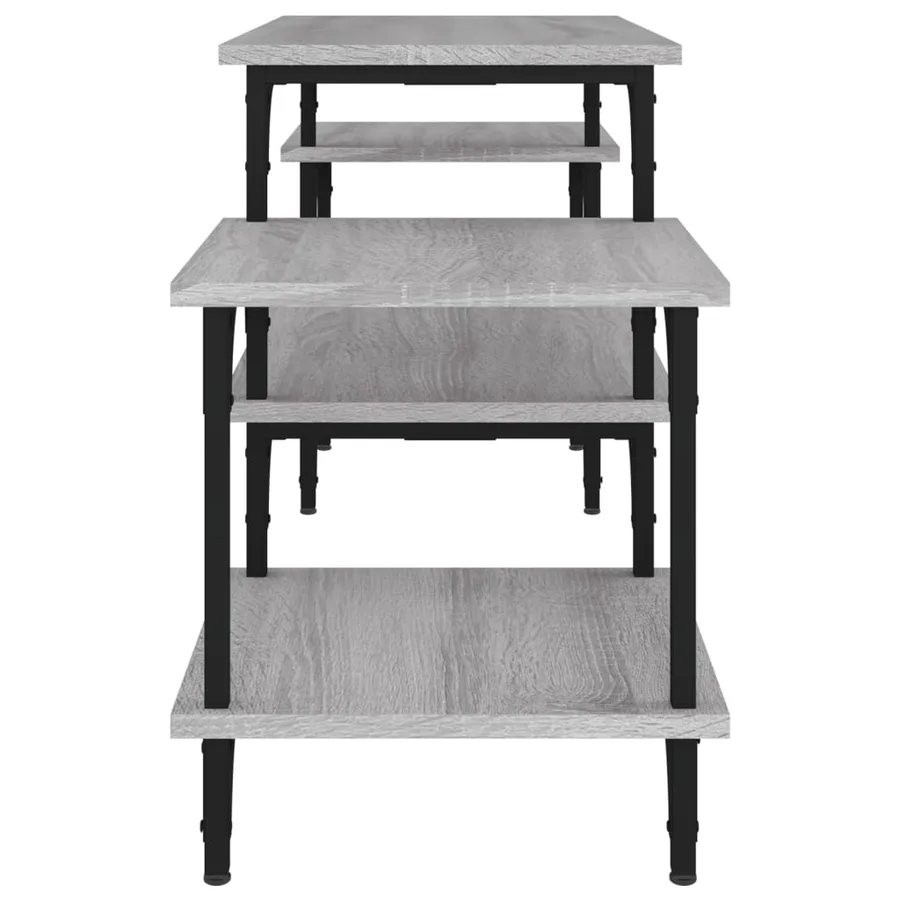 Meuble TV Sonoma gris 117x35x52 cm Bois d'ingénierie - 6