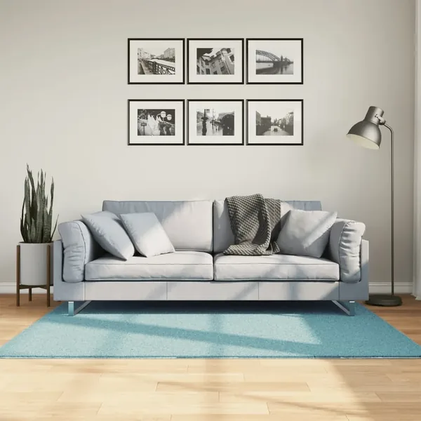 Tapis OVIEDO à poils courts vert 120x170 cm