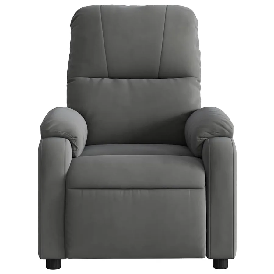 Fauteuil inclinable de massage électrique gris foncé - 9