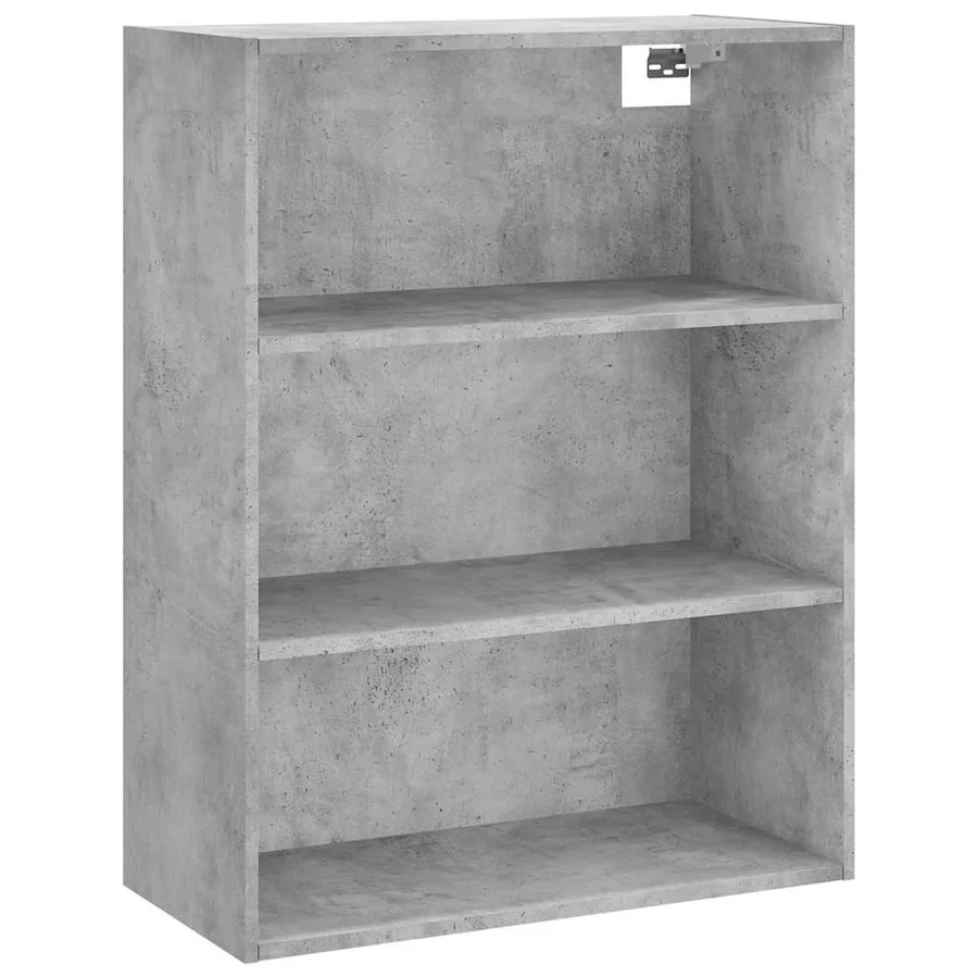 Buffet haut Gris béton 69,5x34x180 cm Bois d'ingénierie - 5