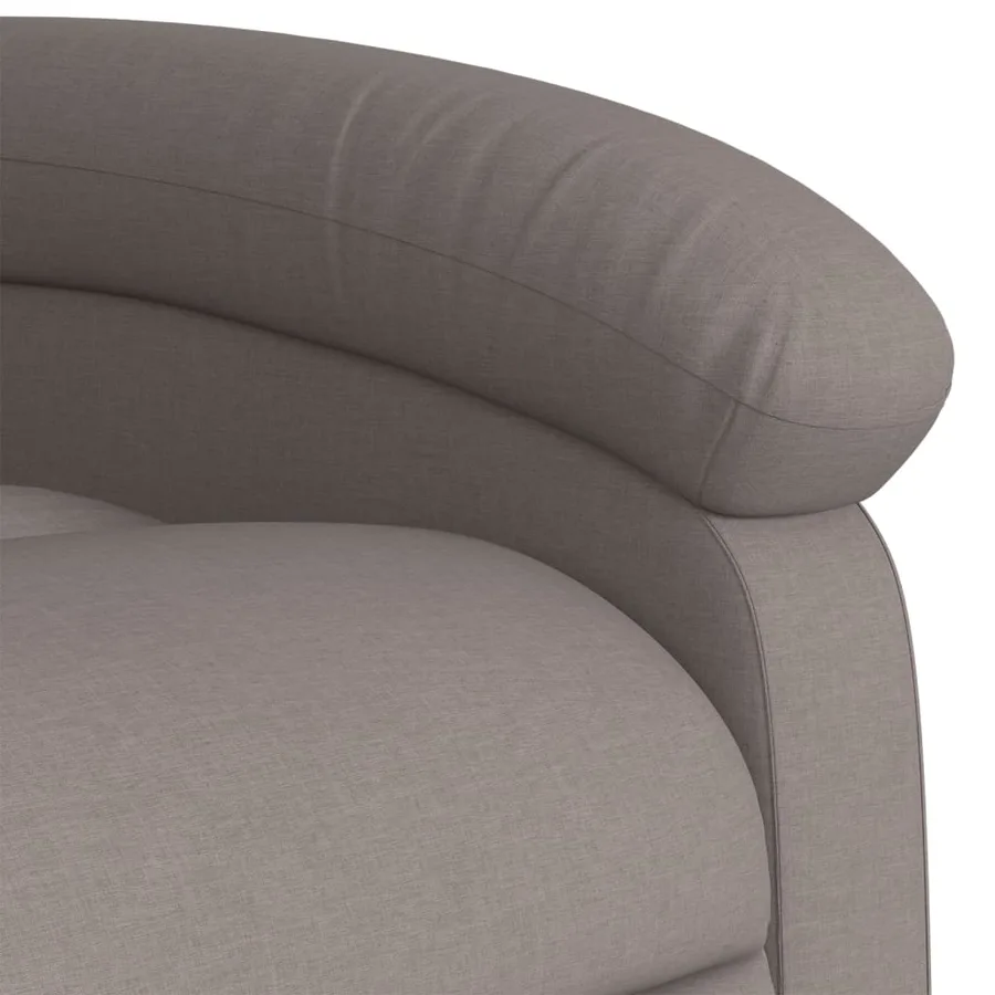 Fauteuil inclinable électrique taupe tissu - 11
