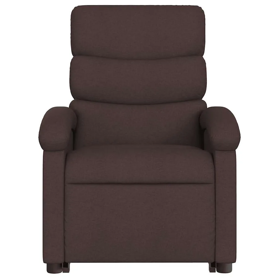 Fauteuil inclinable marron foncé tissu - 9
