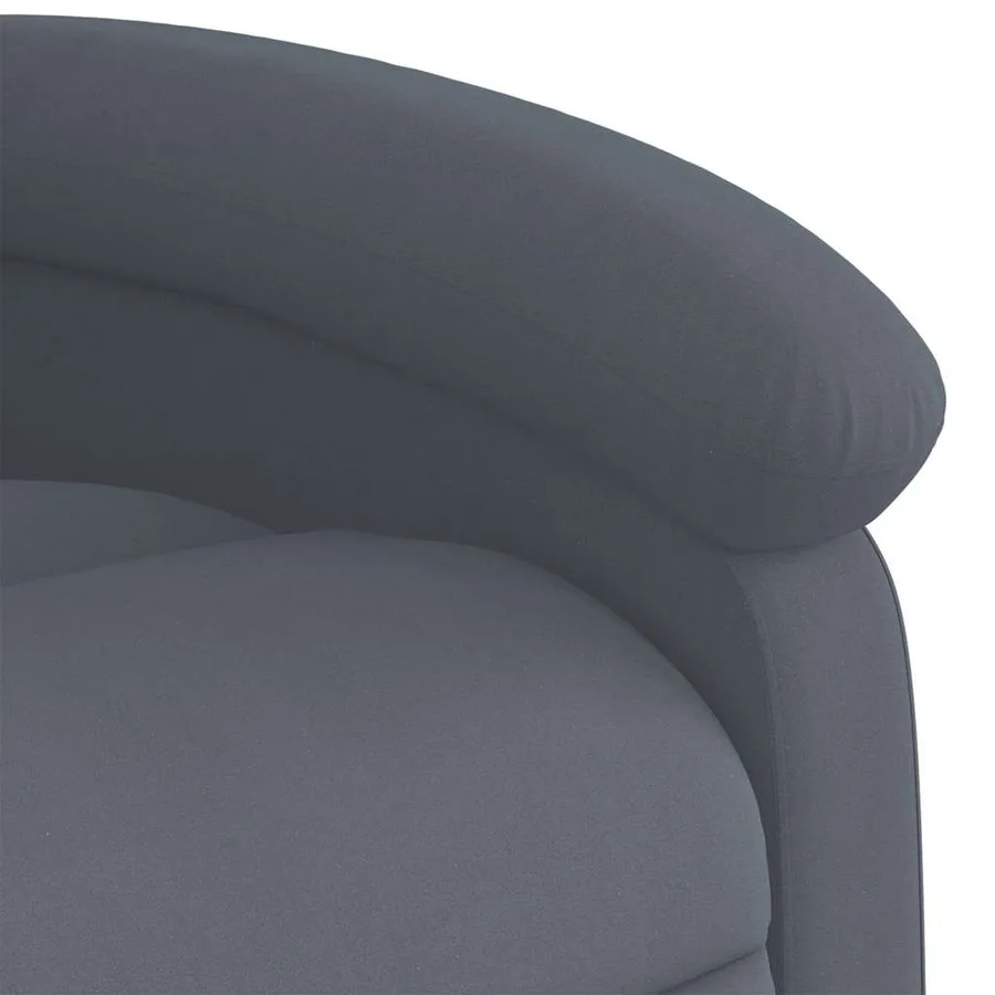 Fauteuil de massage inclinable Gris foncé Velours - 11